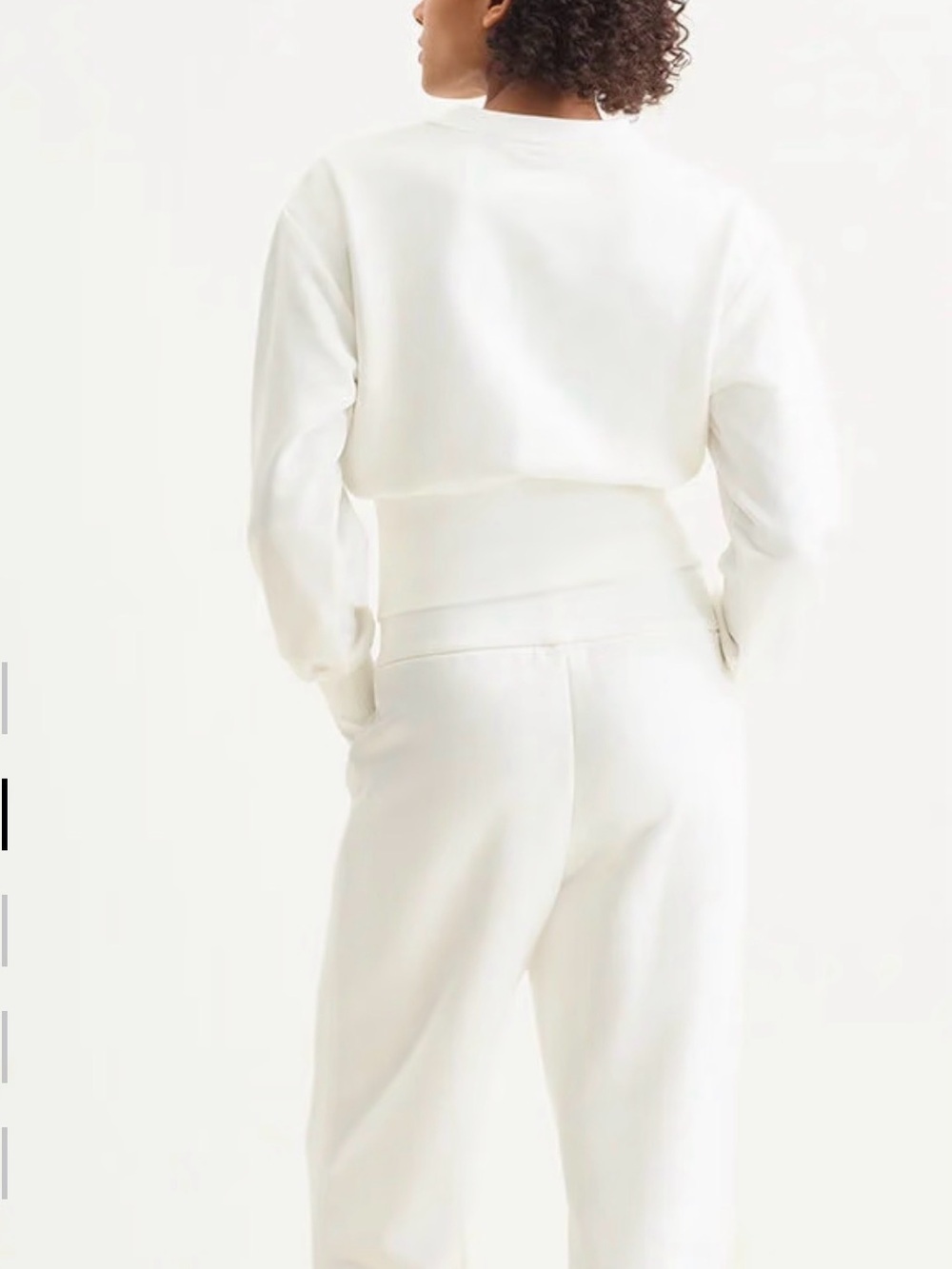 Eres Paris ISADORA White Crewneck Sweatshirt - Picture 9 of 12